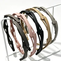 Simplicity Foldable Hairband for Women Solid Color Non-Slip Hair Wash Fashion Girl Headband Hair Accessories 2