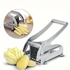 Household Stainless Steel Potato and Cucumber Slicer, Manual Press Type Multifunctional Fruit and Vegetable Cutter 4