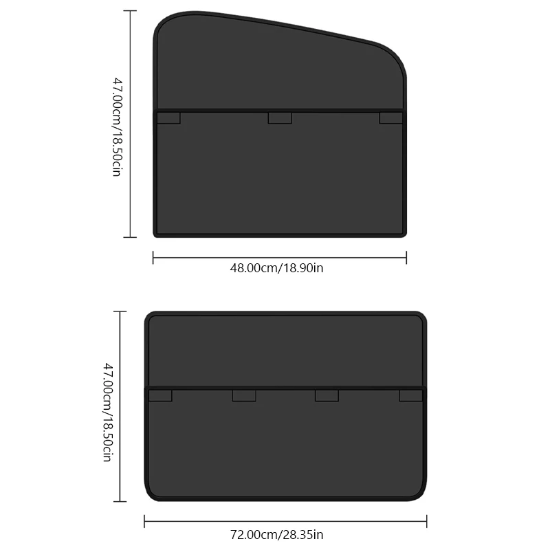 Enhanced Magnetic Car Sunshade Cover with UV Protection and Thicken Middle Paste Design