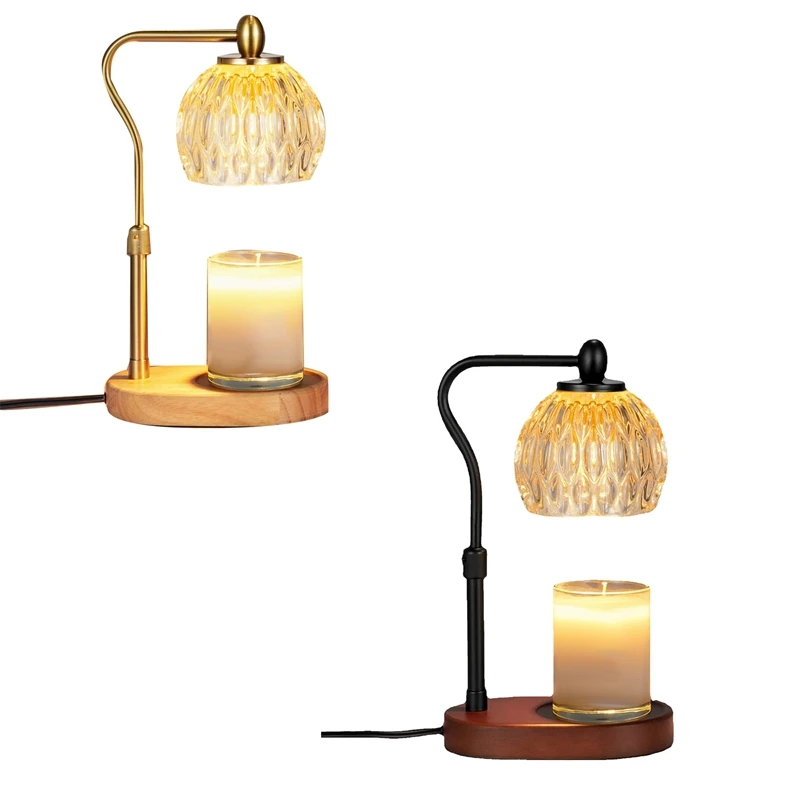 

Candle Warmer, Candle Warmer Lamp With Timer & Dimmer Candle Warmer Height Adjustable Scented Candles US Plug Durable