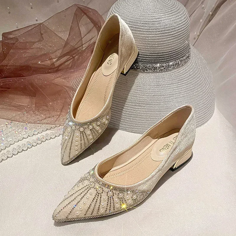 

Luxury Rhinestone Women's Ballet Flats Shoes Fashion Pointed Female Casual Shoes Light Comfortable Flats Slip on Loafers Shoes20