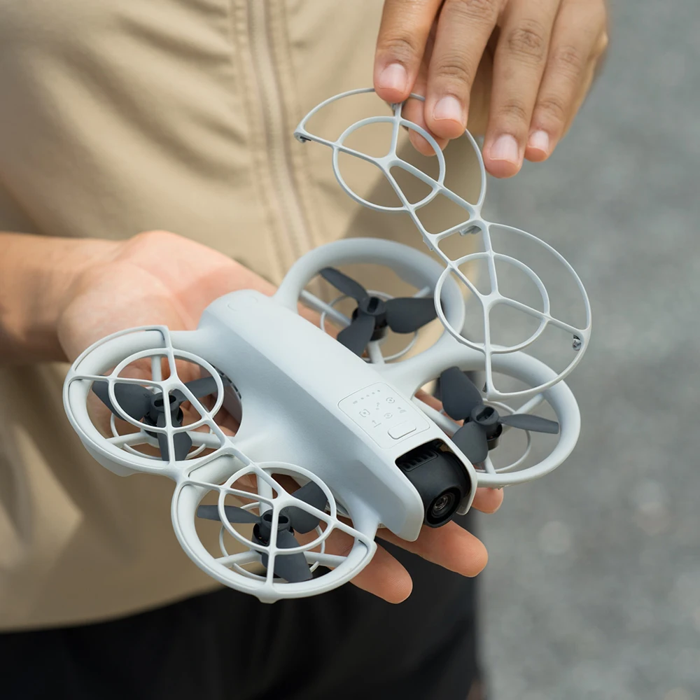 Vue rapprochée du protège-hélice DJI Neo, matériau léger et résistant, idéal pour acheter Protège-hélices DJI Neo et garantir une protection optimale.