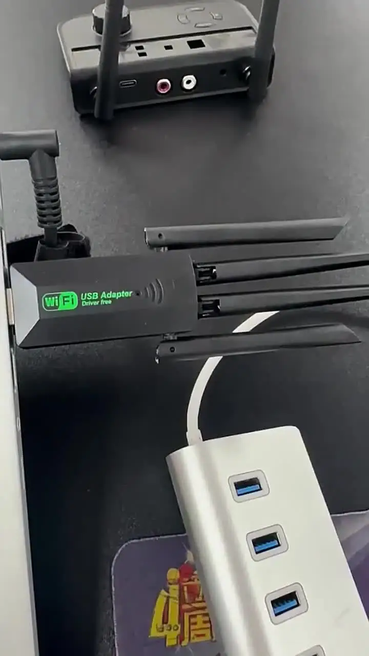 Original 4 Antennas 1200Mbps WiFi USB 3.0 Adapter 2.4G/5GHZ Dual Band WiFi Dongle Wireless Network Card 802.11AC For Win 10/11