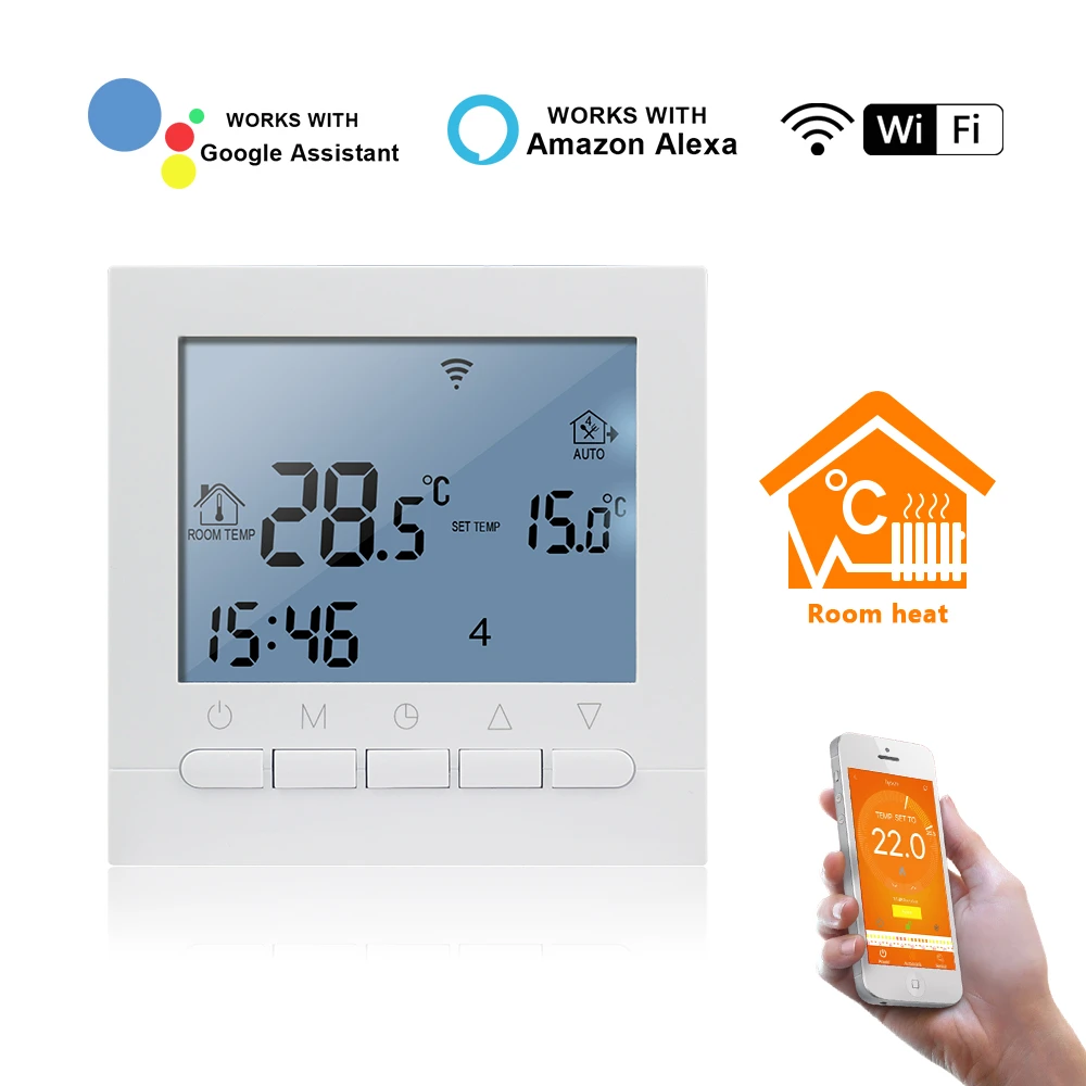 Onophoudelijk draadloos Rimpelingen 16A/3A Ac 220V Wifi Thermostaat Water/Elektrische Verwarming Systeem  Vloerverwarming Thermostaat Wifi Temperatuurregelaar Met app|Slimme  Temperatuur Control Systeem| - AliExpress