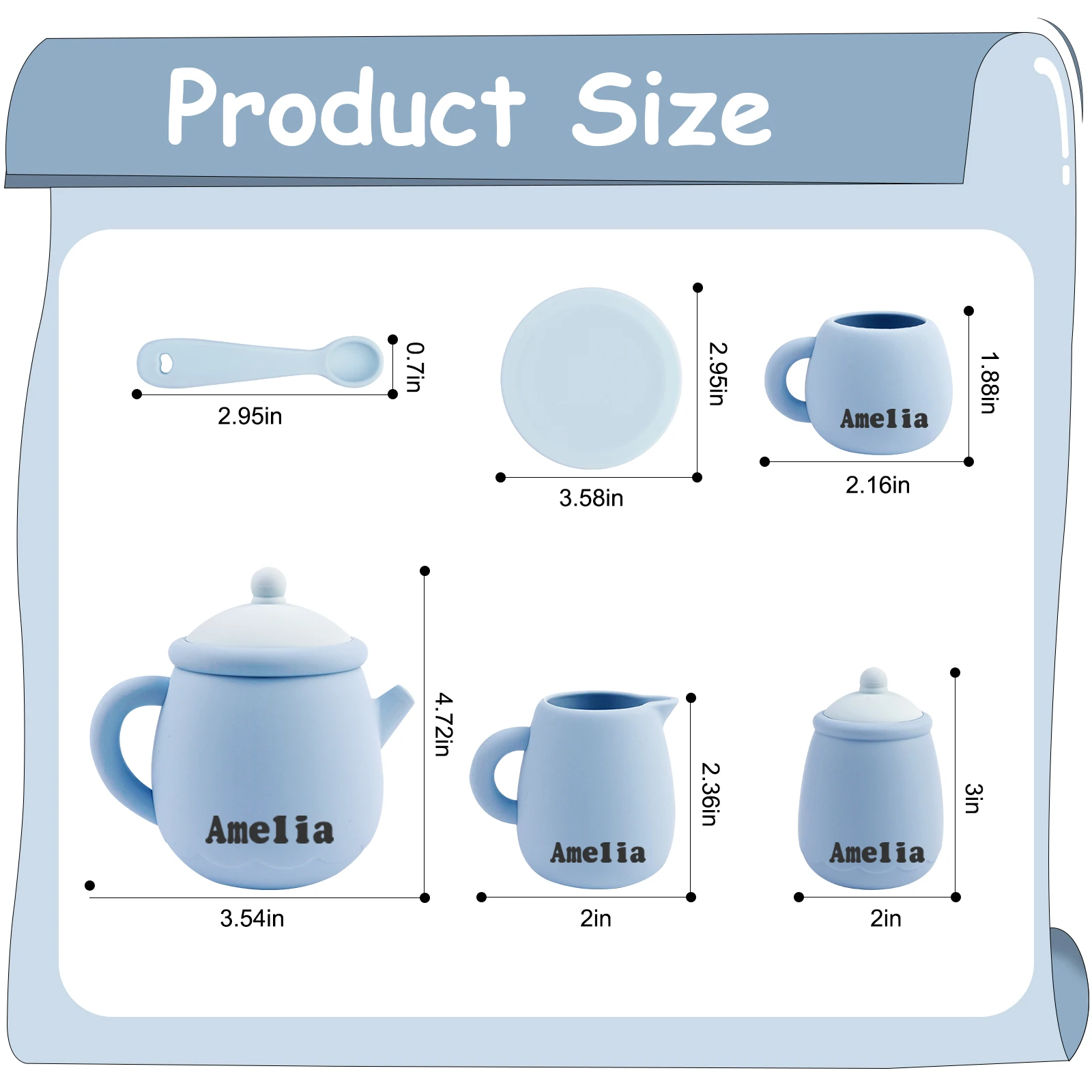 DIY name Children's Home Set Afternoon Tea Simulated Kitchen Toys Children's Montessori Sensory Enlightenment Toys