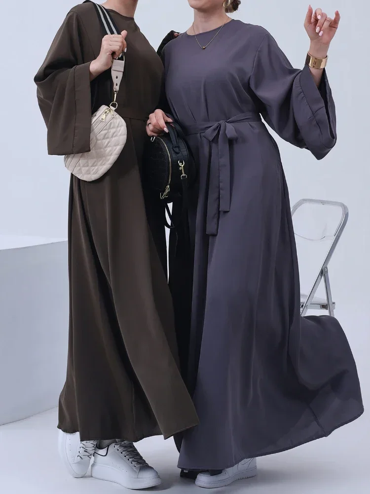 Plain Abaya Dubai Muslim Hijab Dress Basic Closed Abayas for Women Saudi Luxury Turkey Ramadan Eid Islamic Clothing Kaftan Robe