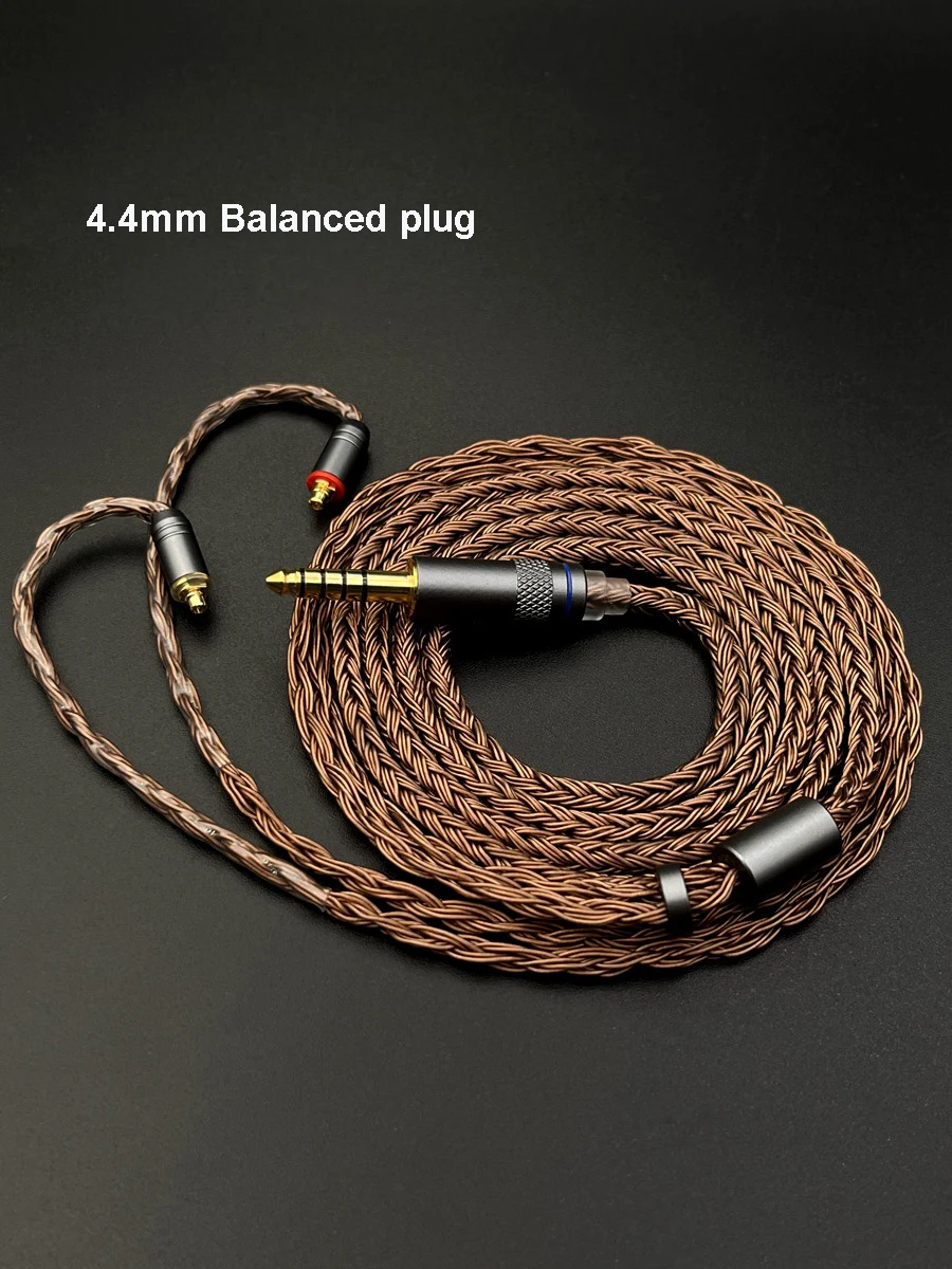 MMCX Connector Upgrade Headphone Cable 3.5mm 4.4mm Wired Earphones For Shure SE215 535 846 GR09 N3AP