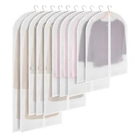 Garment Bags for Hanging Storage Clothes Cover Breathable Protectors Coat Covers for Closet with Zipper Home Packing Organizer 1