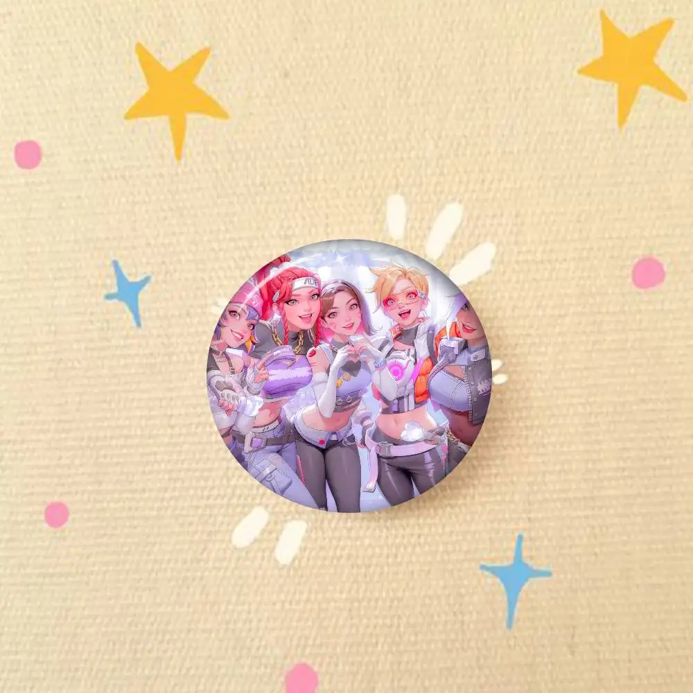 Handmade Overwatch Button Pin Brooch - Cartoon Badge
