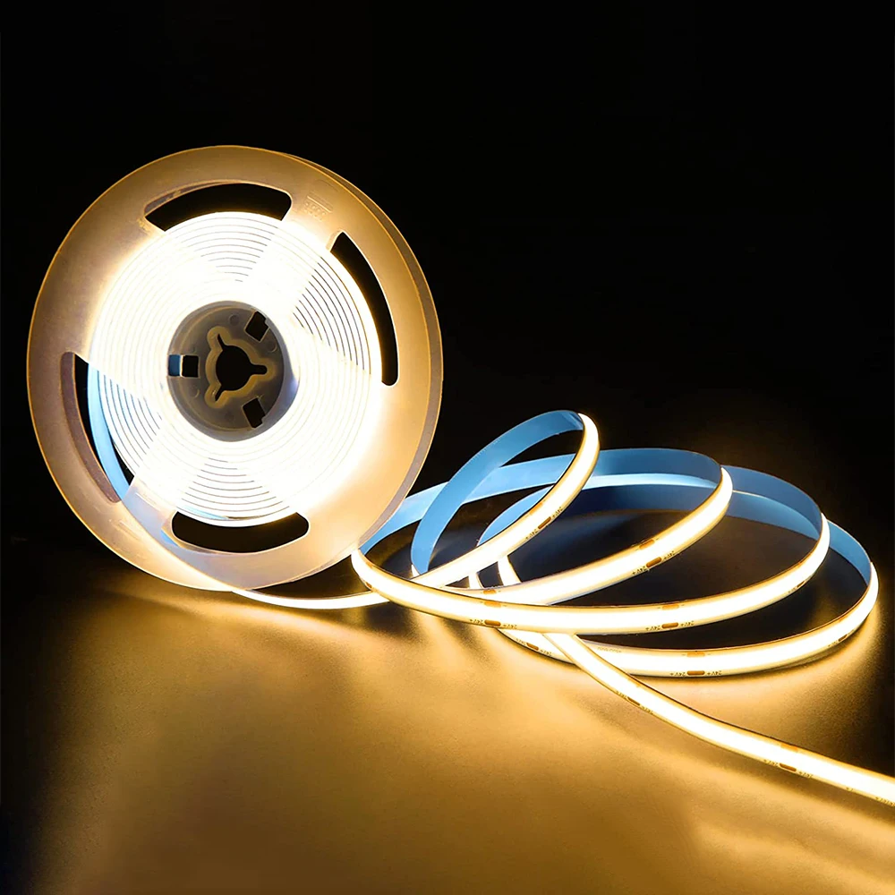 5m 10m COB LED Strip Light 12V 24V High Density Flexible COB Led Light