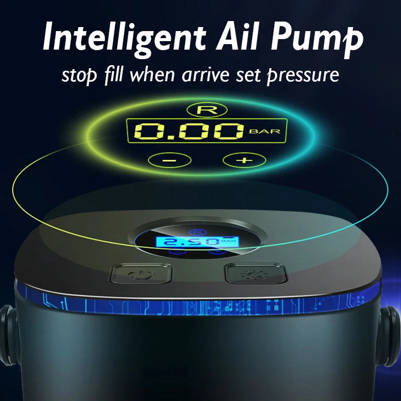 Portable Car Air Compressor 150PSI Tire Inflator 12V Car Tire Air Pump with Digital Pressure Gauge Tyre Inflator