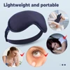 1Pcs, 3D Sleep Mask Heating Massage Eye Mask Eyeshade Cover Shade Eye Patch Soft  Adjustable Portable Blindfold Travel Eyepatch 4