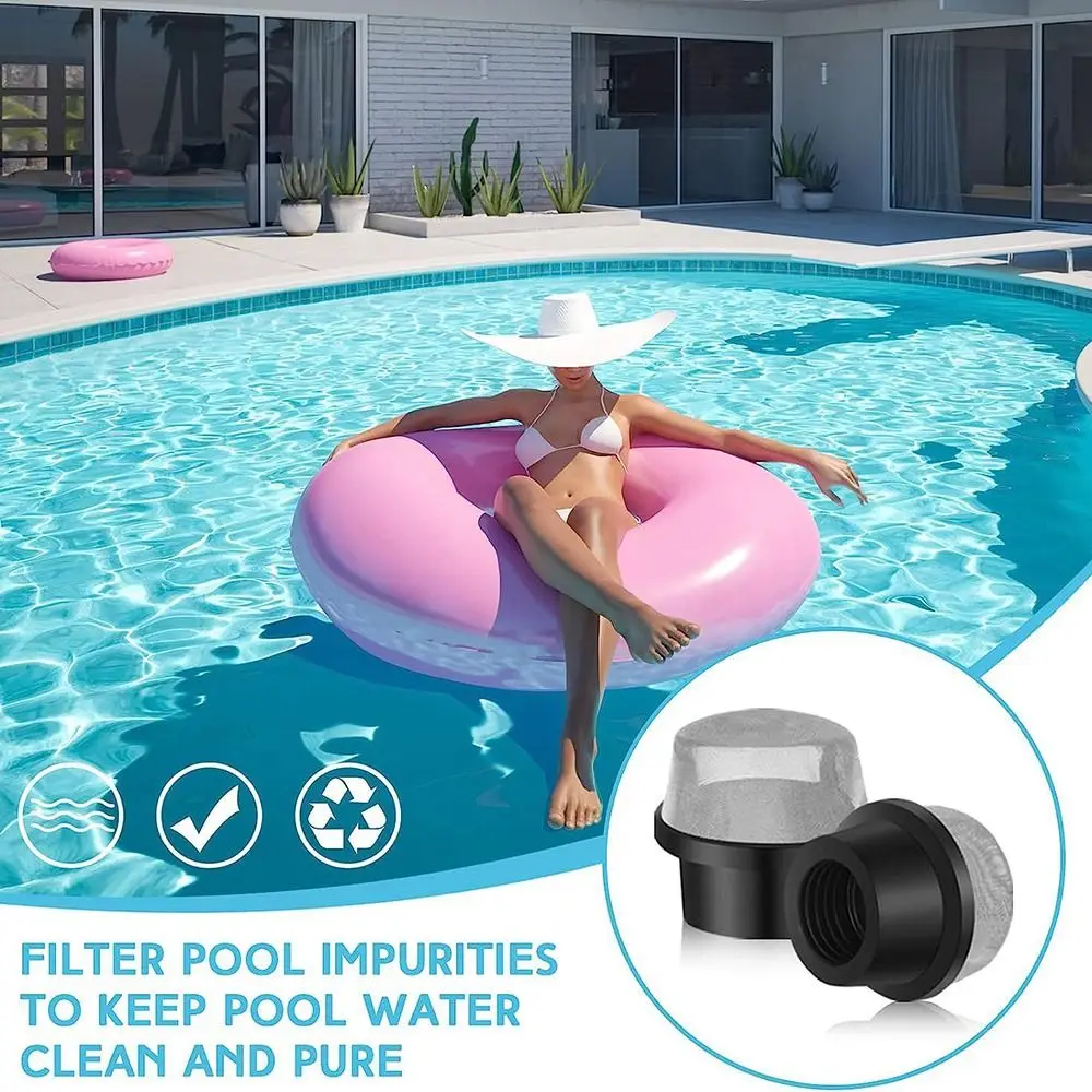 

2pcs Mesh Filter Screen Cap Accessories Rubber SPA Air Bleeder Screen Stainless Steel for Pentair 190106Z Swimming Pool