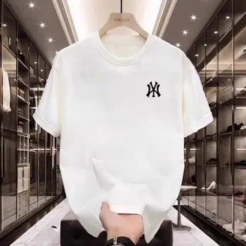 New Short-sleeved T-shirt - Pure Cotton, For Both Men And Women, For A Couple. 2026 Summer, Loose And Casual Round-neck T-shirt. 1