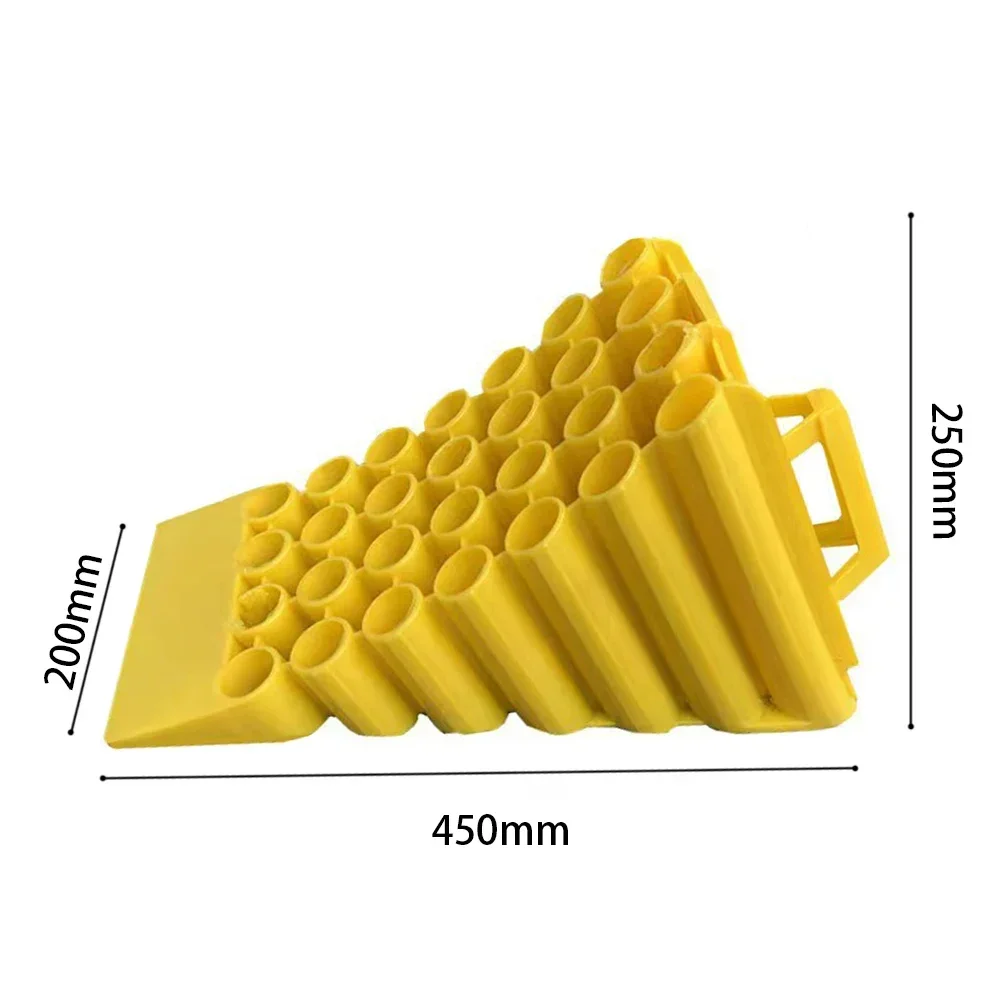 滑り止めドライブウェイランプゴム製ポータブルヘビーエアロディスクホイールチョック（バイク、トラック、デューティートレーラー、エアマスターカーアクセサリー用）