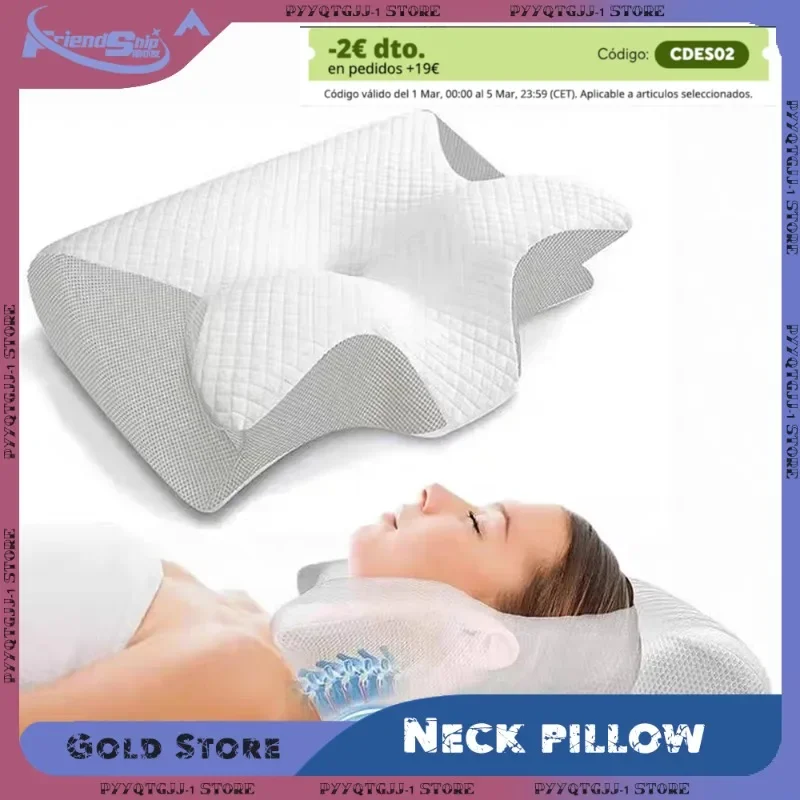 Poduszka Memory Foam o kształcie motyla do spania w każdej pozycji za $9.7 / ~35zł