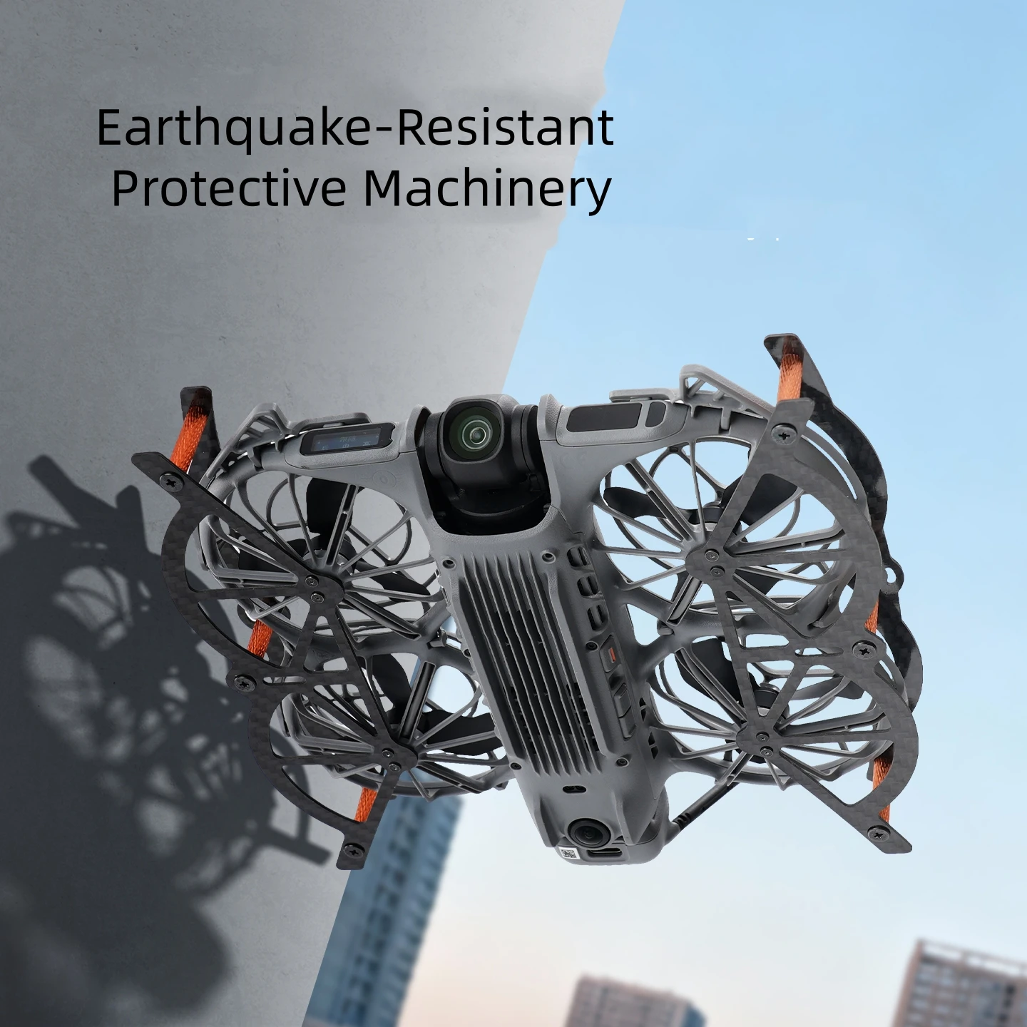 Housse Protection Fibre Carbone pour DJI NEO 2 - Anti-collision