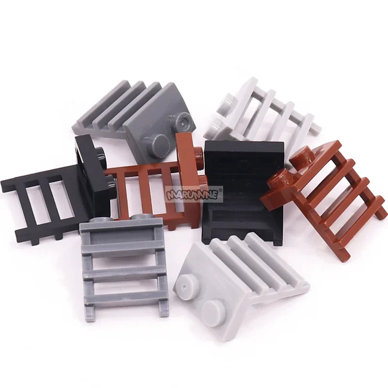 Marumine 30PCS MOC 부품 수정 플레이트 1x2 사다리 4175 빌딩 블록 컬렉션 대량 기술 예비 교체 가능 벽돌