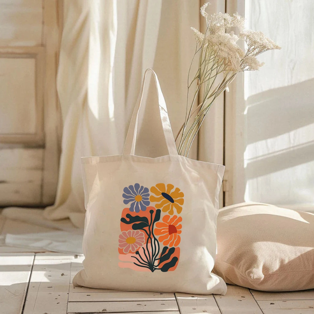 Matisse Inspired Flowers Print Tote Bags Beautiful Flowers