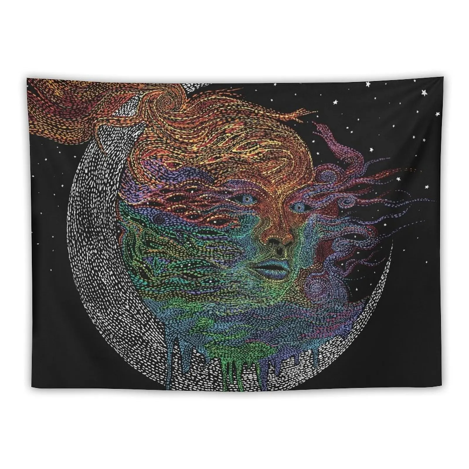

Eclipse Tapestry Wall Carpet Wallpaper Bedroom Decor Aesthetic Decoration For Home Tapestry