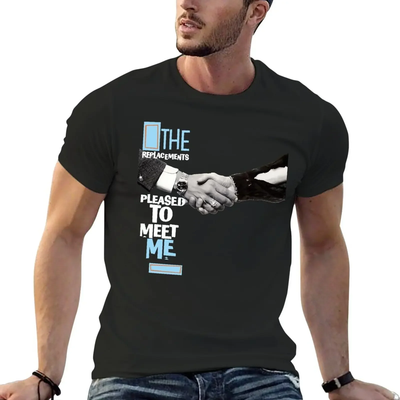 

New The Replacements - Pleased to Meet Me Essential T-Shirt heavyweight t shirts Tee shirt shirts graphic tees Men's clothing