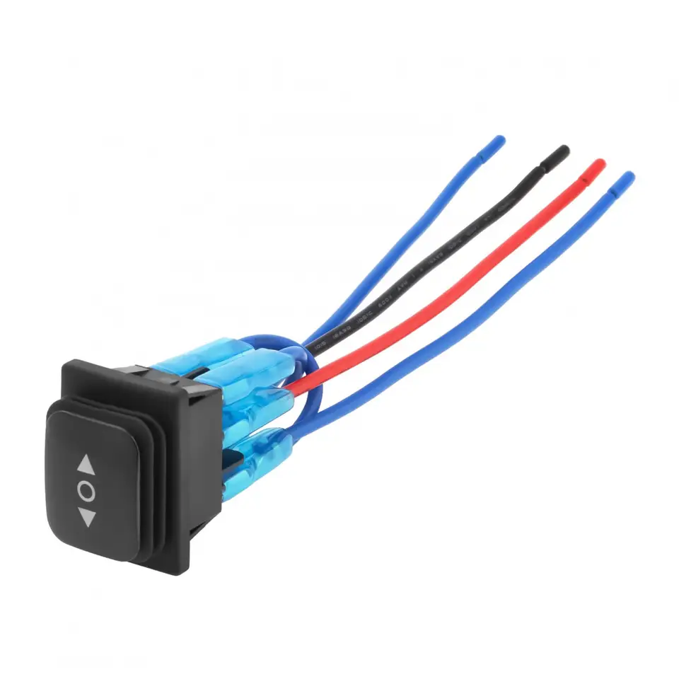 Taiss 2 pezzi Interruttore a bilanciere 3 Posizioni Impermeabile DPST ON/OFF/ON 6 Pin Interruttore a Levetta 6A 250V 10A 125V AC per Elettrodomestici Auto Barca Camion KCD4-203NW-BK