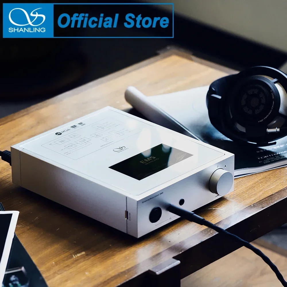 SHANLING EM5 Android Desktop Digital Music Player Streaming DAC AMP Headphone Amplifier AK4493 chip MQA PCM384 DSD512 Software