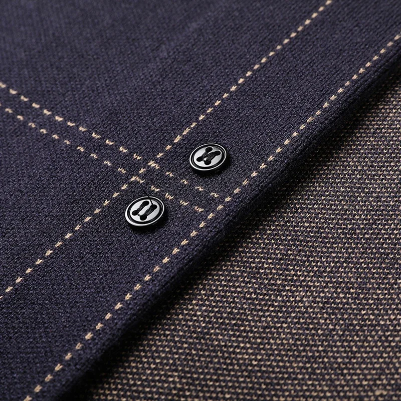 New Grade Wool 5% New Brand Designer Fashion Knit Korean Style Cardigan Men Slim Fit  Sweater Casual Coats Jacket  Mens Clothes