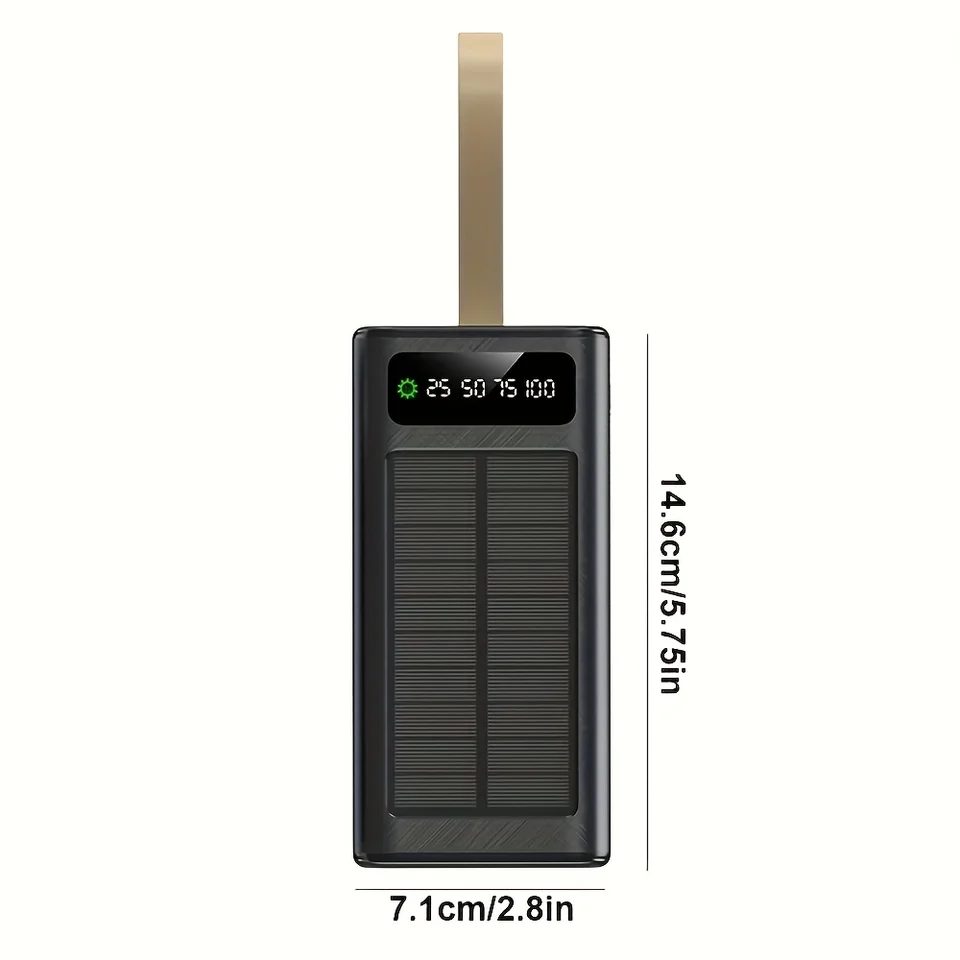 60000mAh High Capacity Solar Power Bank Charger