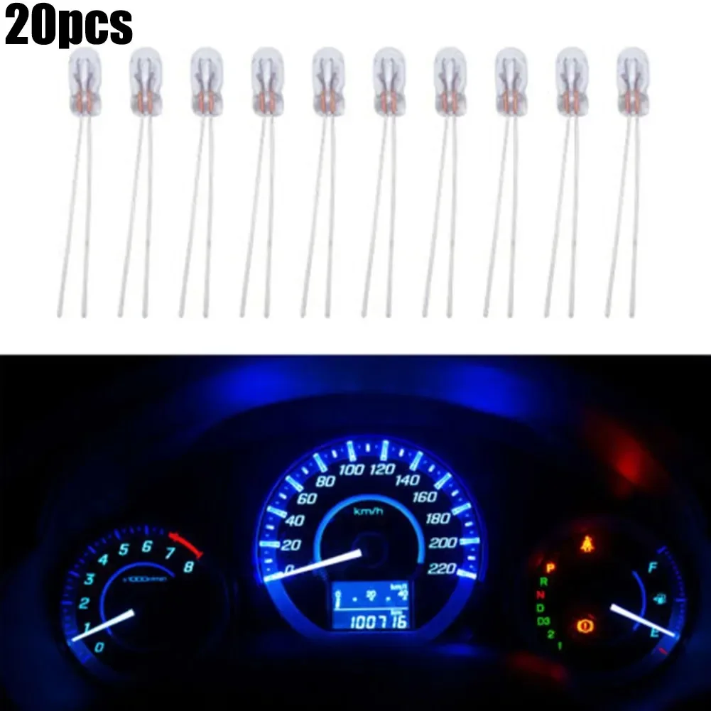 Car Dashboard Lamp Bulb 20pcs Miniature 12V Lamp Light Bulb Edison Incandescent Filament T3 Halogen Bulb