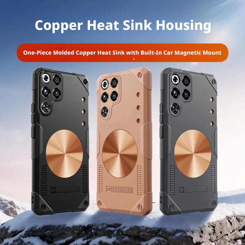 Lightweight Silicone Copper Heat Sink Gaming Case with Refreshing Grip