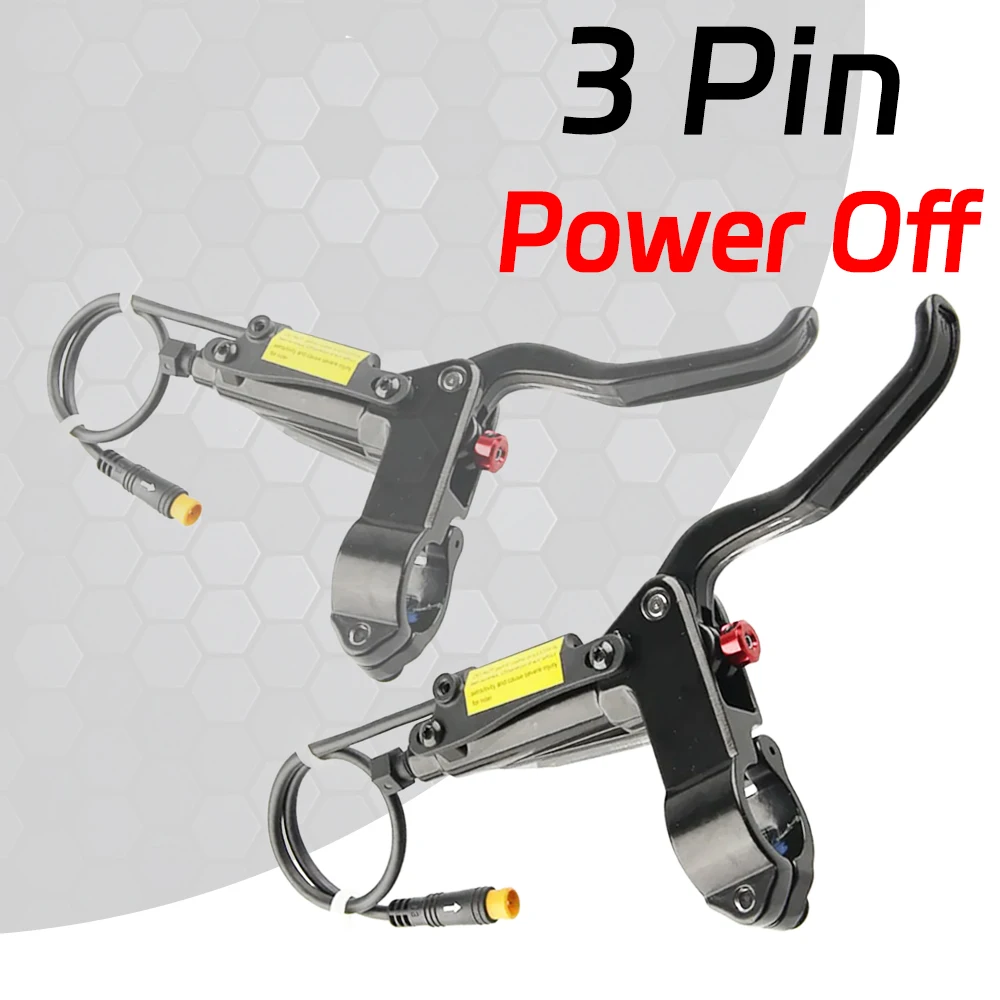 Splihome E-Bike Hydraulic Brake E-Bike Brake Accessories 2Pin Waterproof Plug Aluminum Alloy Handle For Electric Bicycle