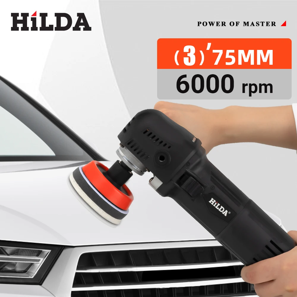 HILDA 3 inch Polisher Adjustable Speed Car Electric Polishing Machine Waxing Machine Car Furniture Polishing Power Tools car polisher cordless car polisher electric polisher