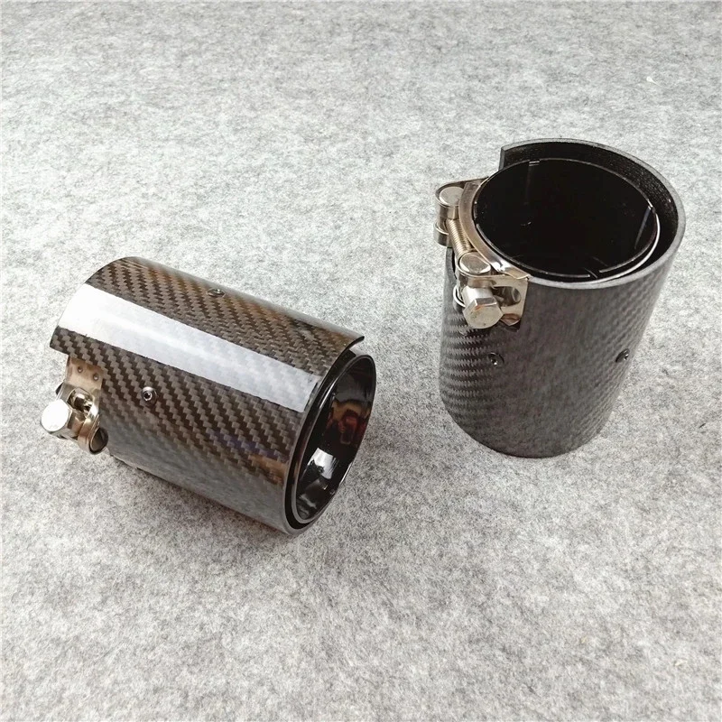 Exhaust Pipe Tip One Piece Black M2 M3 M4 M5 Performance Carbon Exhaust Tips For Bmw F87 F80 F82 F83 F90 Muffle Nozzles Tails