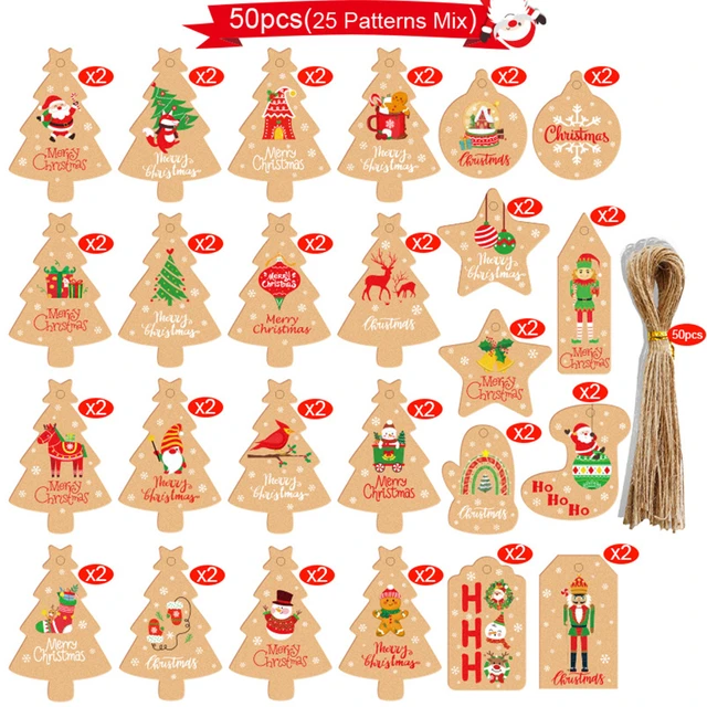 Christmas Decorations Christmas Gifts  Wrapping Decoration Christmas Gifts  - 50pcs - Aliexpress