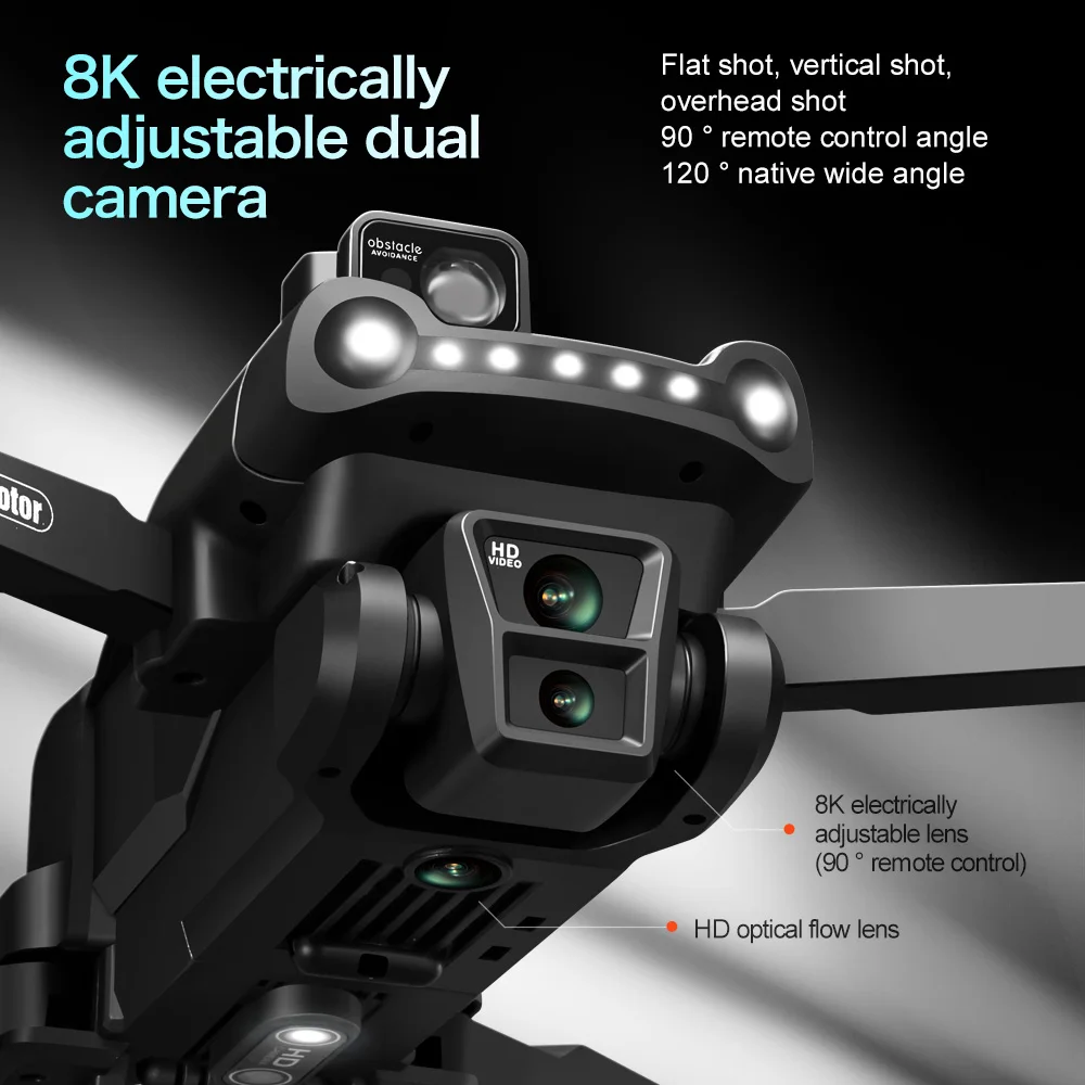 Lenovo V198MAX GPS Дрон 8K Профессиональная камера Воздушная камера FPV Кисть Лазерное препятствие с большим экраном Дистанционное управление Складной дрон thumbnail 6