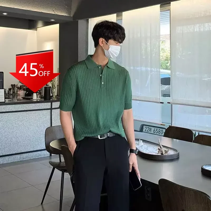 

Collar Shirt Short-sleeved Loose Casual 2022 men shirts uomo new arrivals 2022 men men clothing shirt