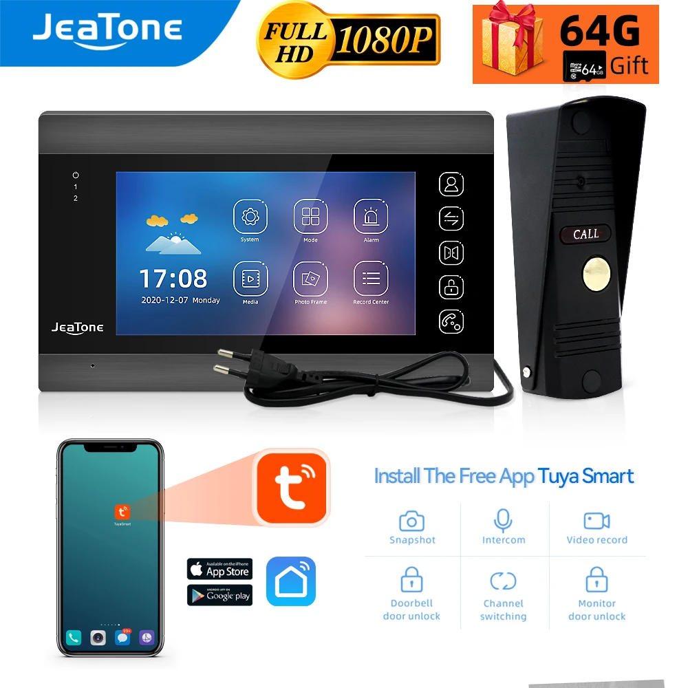 JeaTone nuovo sistema di citofono videocitofono Smart WiFi da 7