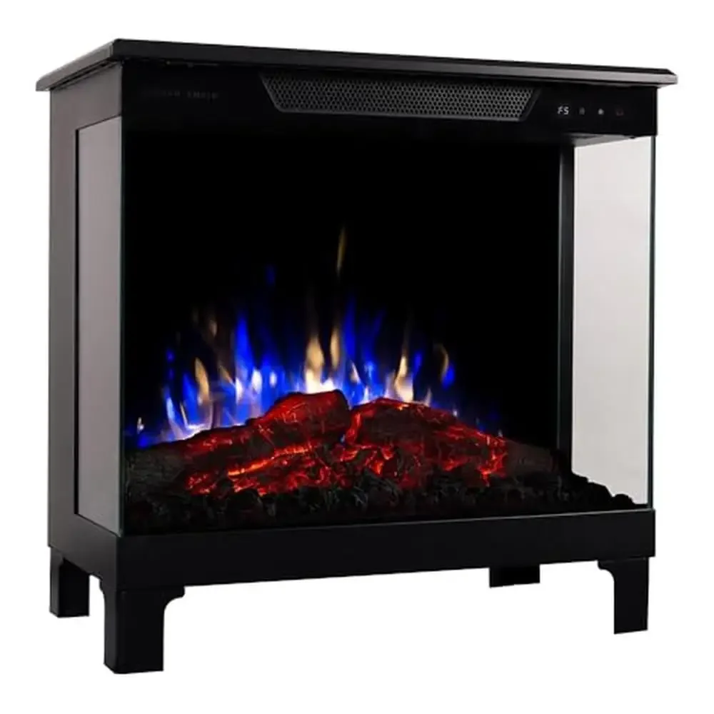 3-Sided Electric Fireplace Stove Heater LED Wi-Fi Alexa Google Remote Control Ambiance Auto Shut-Off Timer Vibrant Colors Smart 4