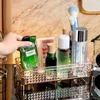 Makeup Organizer Box, Home Desktop Perfume Holder, Cosmetic Skincare Lipsticks Brushes Cotton Pads Jewelry Storage Container 4