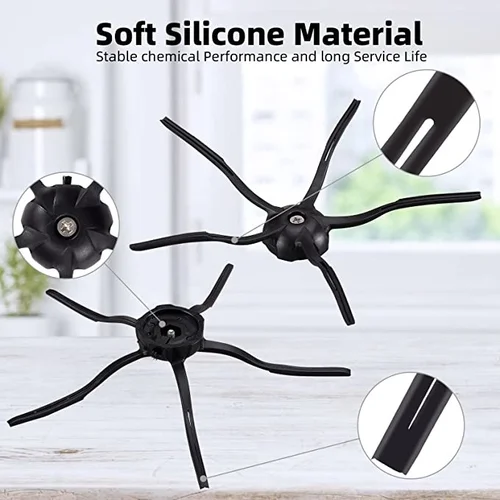 Xiaomi Roborock Q7 Max,Q7 Plus,Q7 Max +,T8 용 헤파 필터 걸레 천 먼지 봉투 로봇 진공 청소기 예비 부품, 메인 사이드 브러시 4