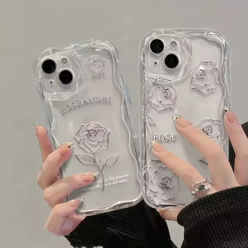 Custodia Per Telefono Per Samsung Galaxy J7 J2 Primr G530 S20 Fe S21 S22 Plus S23 Ultra A71 A72 A73 Lable Rose Cover Soft Clear Tpu Coque