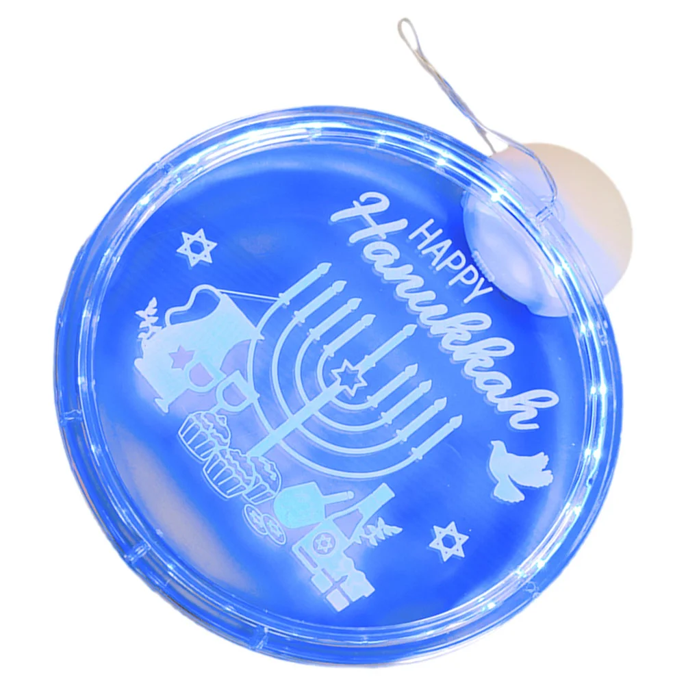 

Hanukka светильники для окон, синие светильники Chanukah, подвесные украшения Chanukah, дневные светильники, синяя звезда Дэвид