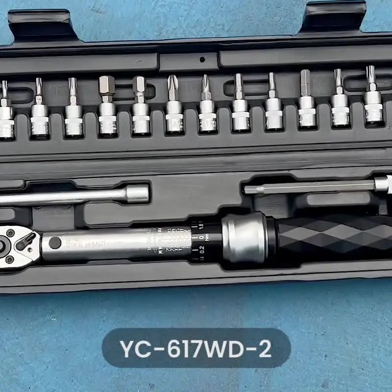UNCROWD CYCLE TOOLS つなぎ　L BIKEHAND Professional Torque Wrench Set 1/4'' Drive Bicycle T20/25