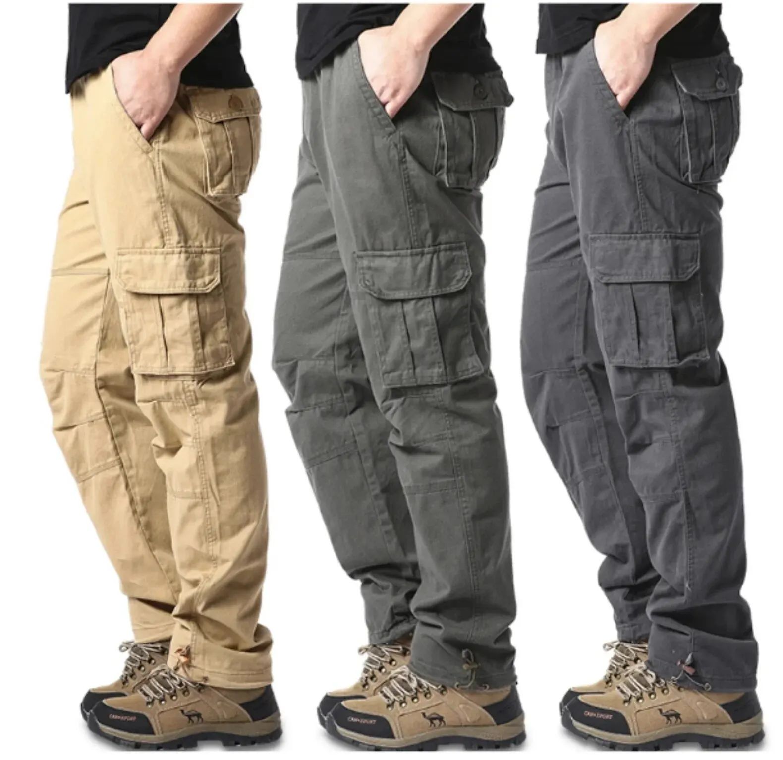 LargePocketLooseOverallsMensOutdoorSportsJoggingMilitary