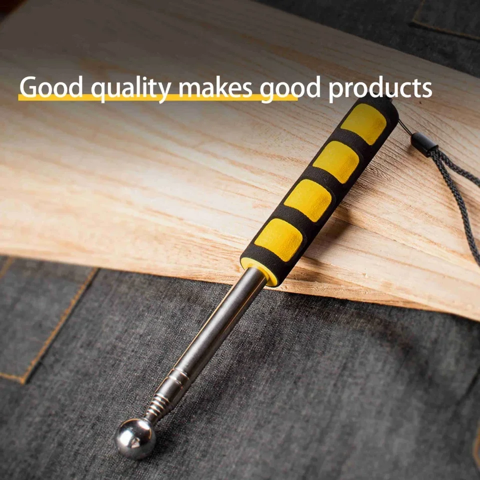 Description Picture 6 of itemDeli Adjustable Empty Drum Hammer Stretchable Ground Testing Tools Multi-functional Household Telescopic Self Defense Hammer