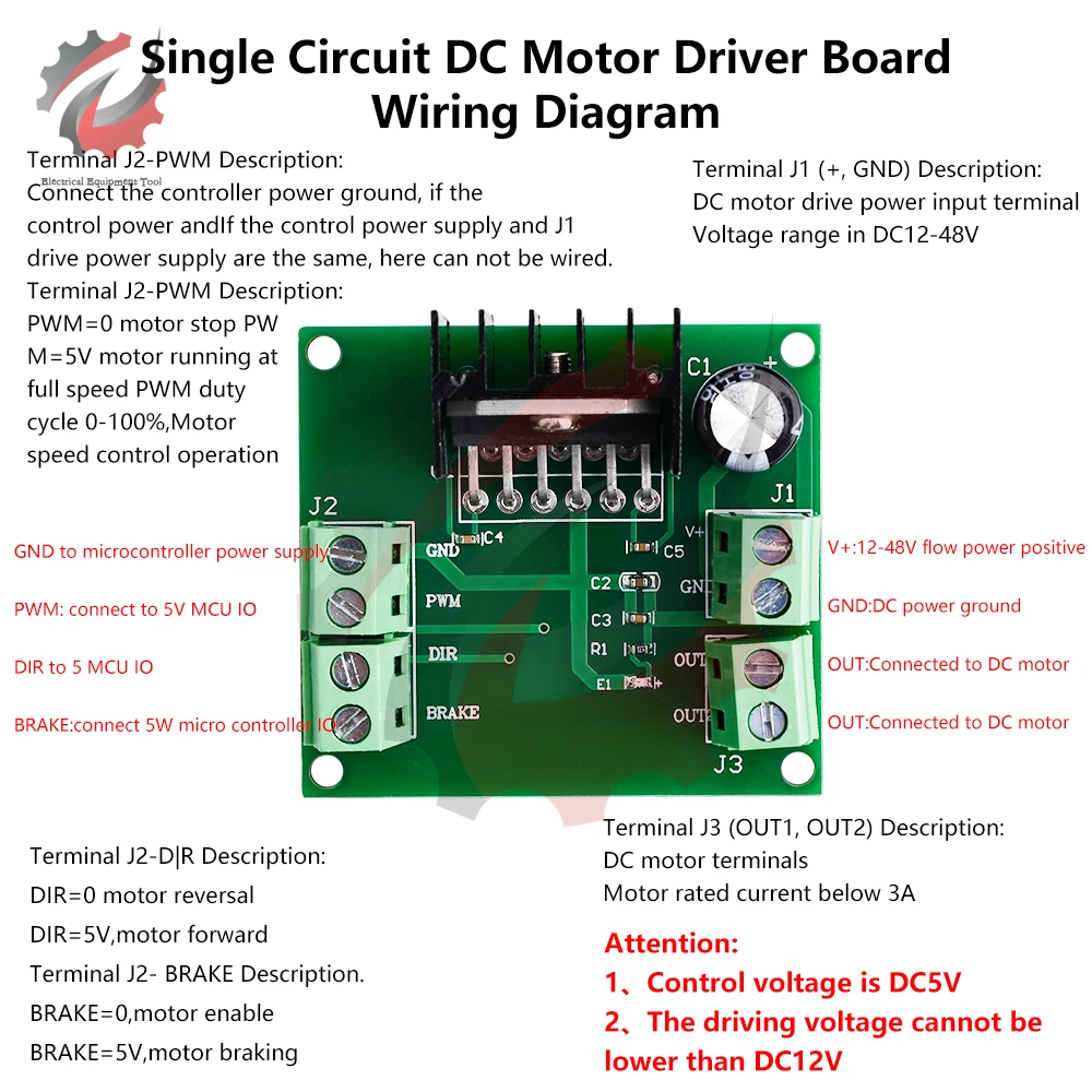 Motor Driver Module LMD18200T For-arduino Velocidade Variável