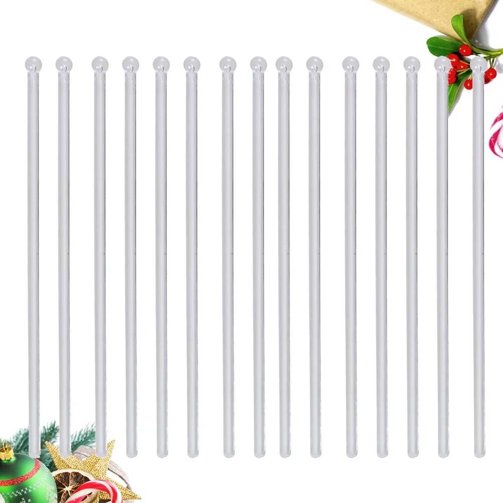 

200PCS Stir Sticks Cocktail Mixing Glass Cocktail Drink Stirrer Coffee Stick Mixing Stirrer Clear Coffee Stirrer