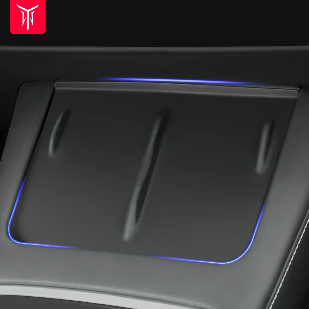 YZ For Tesla Model 3 Model Y Central Control Wireless Charging Leather