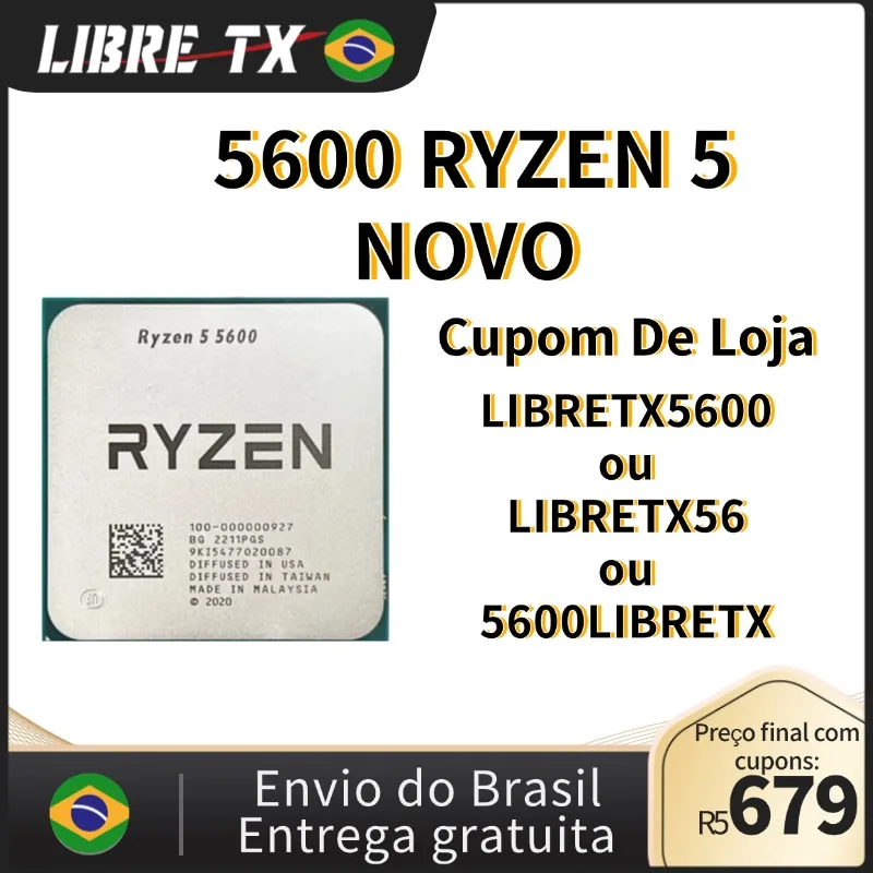 Kit AMD Ryzen 7 5700X + Placa-Mãe LIBRETX B550